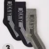 DKNY Gem Socks (3 Pack) - Black/Grey/Navy -Barbou Clothing Shop UE9NK SQ1 0000000806 BLACK GREY NAVY PKf