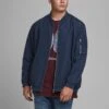 Jack & Jones Jack & Jones Plus Rush Bomber Jacket - Navy Blazer