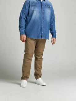 Jack & Jones Jack & Jones Plus Marco Slim Fit Chinos - Beige