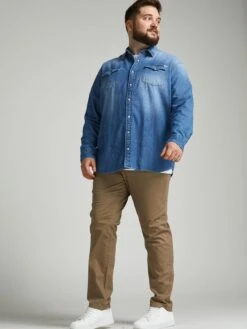 Jack & Jones Jack & Jones Plus Marco Slim Fit Chinos - Beige -Barbou Clothing Shop UJRRR SQ3 0000000108 BEIGE MDo