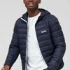 BOSS Thor Padded Hooded Jacket - Dark Blue