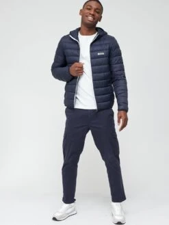 BOSS Thor Padded Hooded Jacket - Dark Blue -Barbou Clothing Shop UMLFK SQ3 0000000354 DARK BLUE MDo
