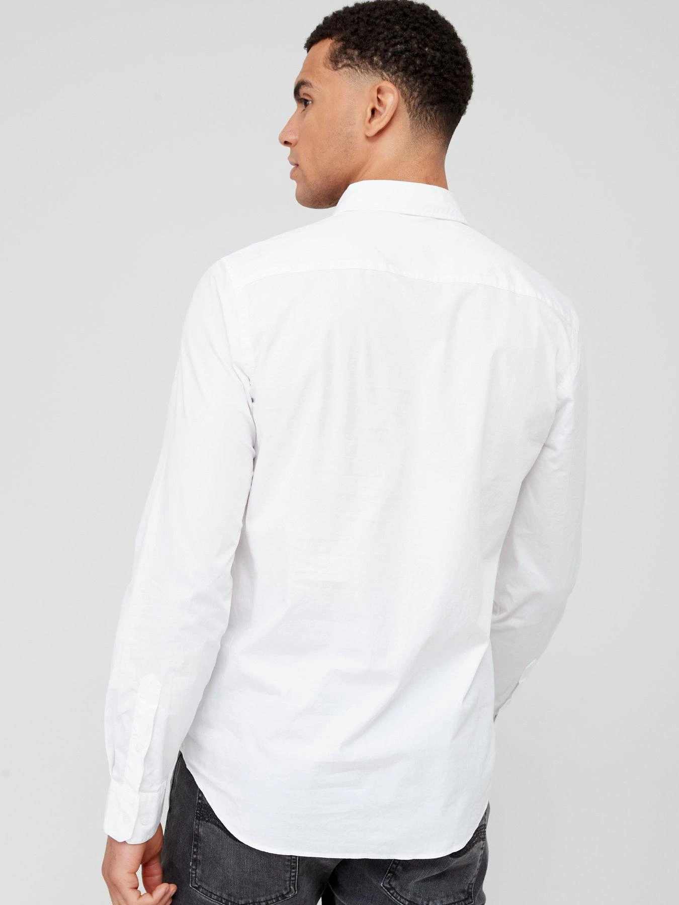 Calvin Klein Slim Fit Stretch Poplin Shirt - White 4 Calvin Klein Slim Fit Stretch Poplin Shirt - White - Image 2