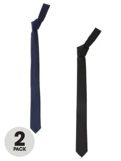 Very Man Tie - Navy/black 2 Pk