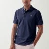 Crew Clothing Stretch Pique Polo Shirt - Navy Blue