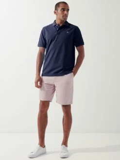 Crew Clothing Stretch Pique Polo Shirt - Navy Blue -Barbou Clothing Shop UNNHW SQ3 0000000980 NAVY BLUE MDo