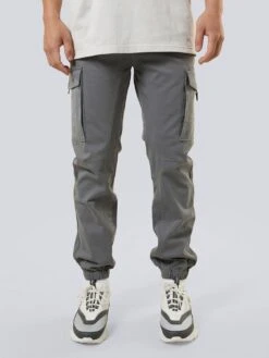 Criminal Damage Manhattan Cargo Trousers - Grey