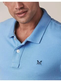 Crew Clothing Classic Pique Polo - Sky Blue -Barbou Clothing Shop UNNWQ SQ4 0000000377 SKY BLUE MDd