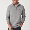 Crew Clothing Classic 1/2 Zip Sweat - Marl Grey