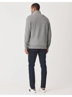 Crew Clothing Classic 1/2 Zip Sweat - Marl Grey -Barbou Clothing Shop UNP36 SQ2 0000000402 MARL GREY MDb