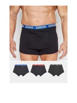 BadRhino 3 Pack Multi Waistband Trunks