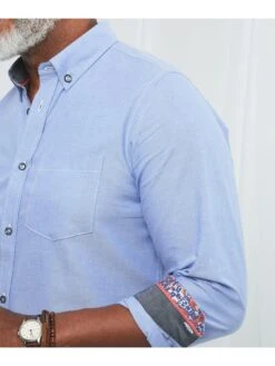 Joe Browns No Ordinary Oxford Shirt - Blue -Barbou Clothing Shop URWQE SQ4 0000000020 BLUE MDd