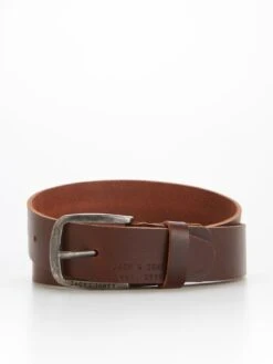 Jack & Jones Leather Belt - Brown