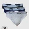 Duke London Pack Of Three Briefs - Black/Grey/Navy -Barbou Clothing Shop UUBS6 SQ1 0000000806 BLACK GREY NAVY PKf