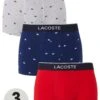 Lacoste Trunks (3 Pack) - Blue -Barbou Clothing Shop UV6VY SQ1 0000000020 BLUE PKf