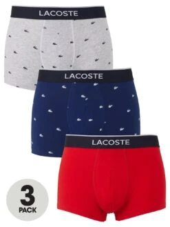 Lacoste Trunks (3 Pack) - Blue