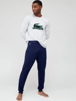 Lacoste Pyjama Set - Navy/Grey -Barbou Clothing Shop UV72M SQ3 0000000980 NAVY BLUE MDo