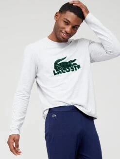 Lacoste Pyjama Set - Navy/Grey -Barbou Clothing Shop UV72M SQ4 0000000980 NAVY BLUE MDd