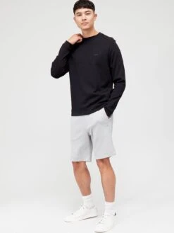 BOSS Salbo Curved Logo Sweatshirt - Black -Barbou Clothing Shop UVASN SQ3 0000000004 BLACK MDo