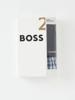 BOSS Bodywear 2 Pack Woven Boxer - Multi -Barbou Clothing Shop UVLVQ SQ4 0000000354 DARK BLUE SLd1