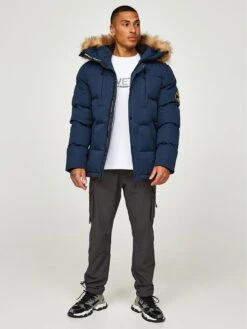 Zavetti Canada Oshawa 2.0 Padded Parka - Navy -Barbou Clothing Shop UWBPC SQ3 0000000048 NAVY MDo