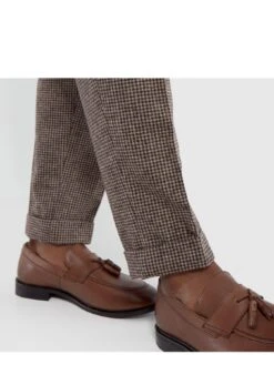 Schuh Raheem Formal Leather Loafer -Barbou Clothing Shop UYVZY SQ3 0000000143 BROWN SLf