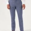 Skopes Jude Herringbone Tailored Fit Trousers - Blue -Barbou Clothing Shop UZK4U SQ1 0000000020 BLUE MDf