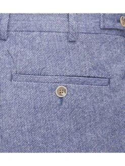Skopes Jude Herringbone Tailored Fit Trousers - Blue -Barbou Clothing Shop UZK4U SQ4 0000000020 BLUE MDd