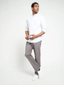 Everyday Straight Chino Trousers - Charcoal -Barbou Clothing Shop UZMHC SQ3 0000000071 CHARCOAL MDo