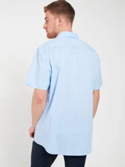 Everyday Shortsleeve Regular Fit Easy Care Smart Shirt - Light Blue -Barbou Clothing Shop UZMMJ SQ2 0000000150 LIGHT BLUE MDb