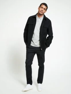 Everyday Slim Chino Trousers - Black -Barbou Clothing Shop UZMRG SQ3 0000000004 BLACK MDo