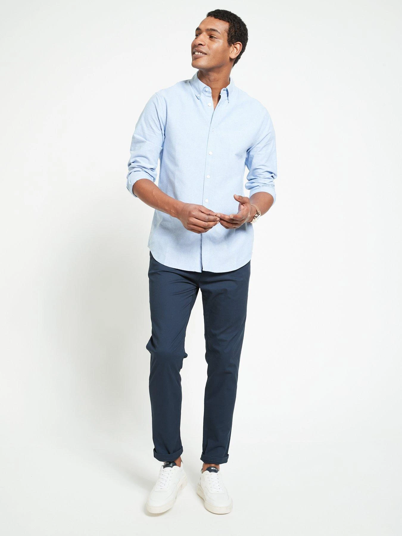 Everyday Slim Chino Trousers - Navy 5 Everyday Slim Chino Trousers - Navy - Image 3