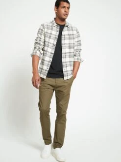 Everyday Slim Chino Trousers - Khaki -Barbou Clothing Shop UZMRK SQ5 0000000058 KHAKI MDd1