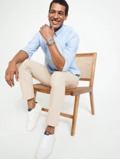 Everyday Slim Chino Trousers - Stone -Barbou Clothing Shop UZMRL SQ5 0000000053 STONE MDd1