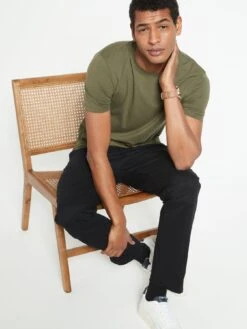 Everyday Straight Chino Trousers - Black -Barbou Clothing Shop UZMRM SQ5 0000000004 BLACK MDd1