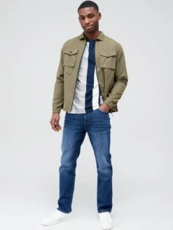 Very Man Premium Straight Stretch Jeans - Mid Blue -Barbou Clothing Shop UZMS9 SQ4 0000000190 MID BLUE MDd