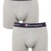 Champion 2 Pack Of Boxers - Grey -Barbou Clothing Shop UZSCW SQ1 0000000005 GREY PKf