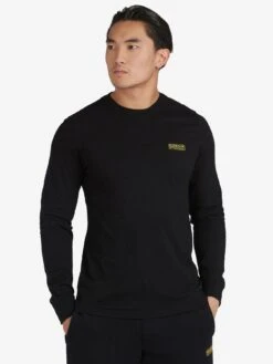 Barbour International Small Logo Long Sleeve T-shirt - Black