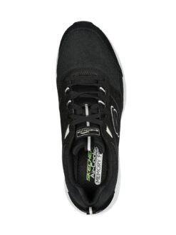 Skechers Skech-Air Court Suede Overlay Lace-Up Trainer -Barbou Clothing Shop V6CV8 SQ4 0000000019 BLACK WHITE SLt