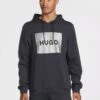 HUGO Duratschi_g Metalic Logo Overhead Hoodie - Dark Blue -Barbou Clothing Shop V6SYL SQ1 0000000354 DARK BLUE MDf
