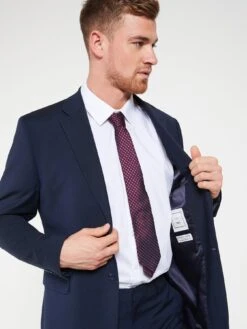 Everyday Recycled Regular Suit Jacket - Navy -Barbou Clothing Shop V7VZ2 SQ4 0000000048 NAVY MDd