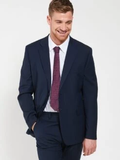 Everyday Recycled Regular Suit Jacket - Navy -Barbou Clothing Shop V7VZ2 SQ5 0000000048 NAVY MDd1