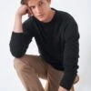 Crew Clothing Organic Cotton Crew Knit -Barbou Clothing Shop V8ACJ SQ1 0000000004 BLACK MDf