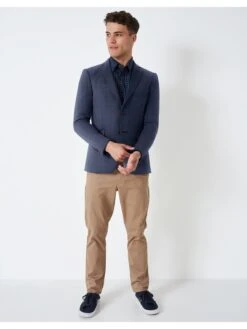 Crew Clothing Birdseye Jersey Blazer - Navy -Barbou Clothing Shop V8N0F SQ3 0000000048 NAVY MDo