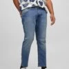 Jack & Jones Plus Glenn Slim Fit Jeans - Mid Wash -Barbou Clothing Shop V9I3M SQ1 0000000020 BLUE MDf