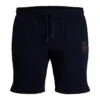 Jack & Jones PLUS Small Logo Sweat Shorts - Navy