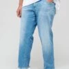 Jack & Jones Plus Mike Regular Tapered Fit Jeans - Light Wash -Barbou Clothing Shop V9I62 SQ1 0000000020 BLUE MDf