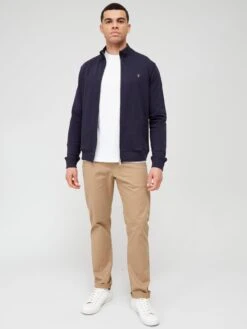 Farah Vance Full Zip Sweat - Navy -Barbou Clothing Shop V9Z3C SQ3 0000000048 NAVY MDo