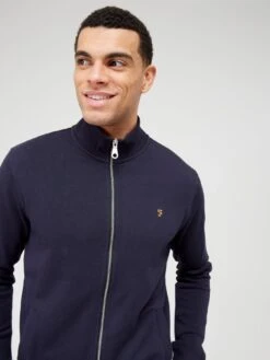 Farah Vance Full Zip Sweat - Navy -Barbou Clothing Shop V9Z3C SQ4 0000000048 NAVY MDd