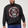 Jack & Jones Big & Tall Large Logo Crew Neck Sweat - Black
